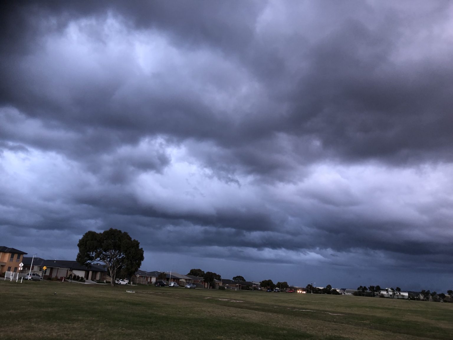 Pre-storm clouds over Barwarre in July 2021